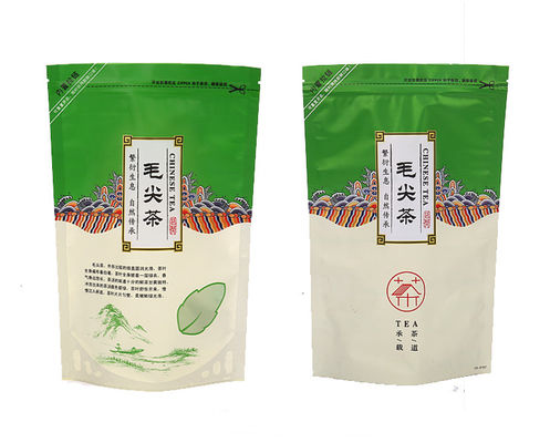 Makanan yang Dapat Ditutup Kembali VMPET Kraft Paper Packaging Bags Moisture Proof Gravure Printed