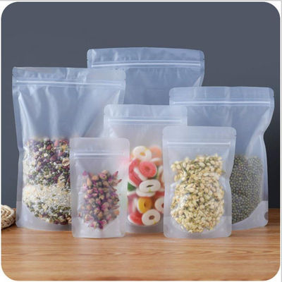 Clear Stand Up Plastic Packaging Bag Pouches Matte Gravure Printed