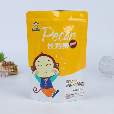 Anti Bocor Aluminium Stand Up Pouch SGS Aluminium Pouches Untuk Makanan Permen Kacang