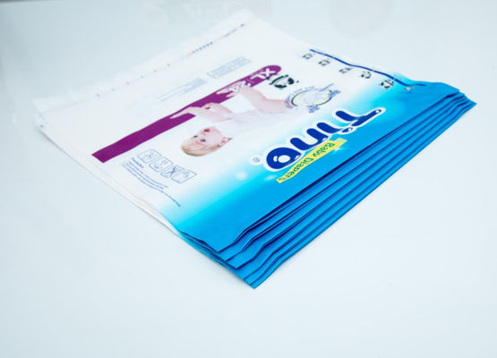 LDPE Popok Sanitary Napkin Kantong Plastik Cetak Kustom Kemasan ISO dengan Patch Handle