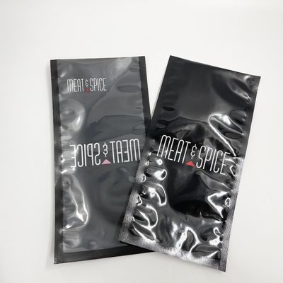 Custom Printed Glossy Block Color Front Transparan Vacuum Sealing Packaging Bag