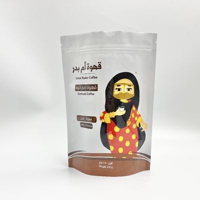 Self Sealing  Matte Kantong Kemasan Makanan Plastik Bening Untuk Teh Kopi
