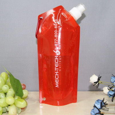 Resuable OEM Plastic Sports Stand Up Liquid Pouches Pencetakan Gravure