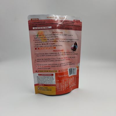 ISO9001 Food Grade Stand Up Aluminium Foil Bag pouches Heat Sealed Custom Printed