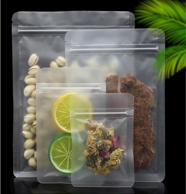 Beberapa Ukuran Kemasan Plastik Matte Bening 80-140mic CPP Zipper Packing Bags