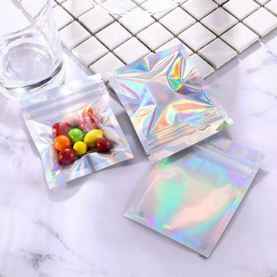Kemasan Kantong  yang Didukung Perak VMPET Clear Front Mylar Bags