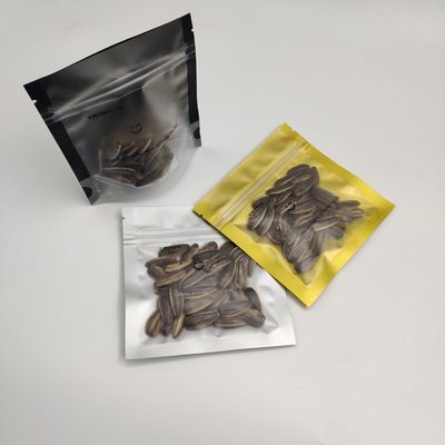 Zipper Resealable Stand Up Pouches Kemasan Kantong Camilan Kacang Cetak Kustom Nu