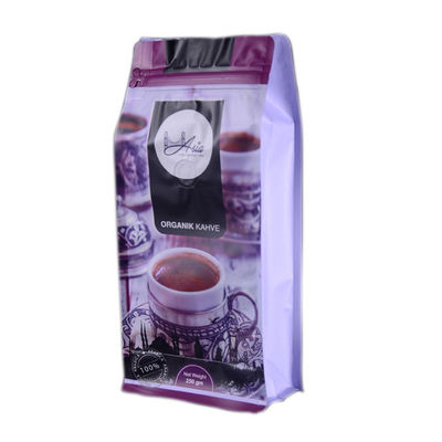 90 * 185mm Flat Bottom  Kraft Paper Packaging Bag pouch Untuk Kopi