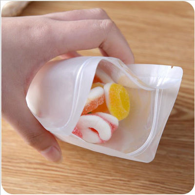 Clear Stand Up Plastic Packaging Bag Pouches Matte Gravure Printed