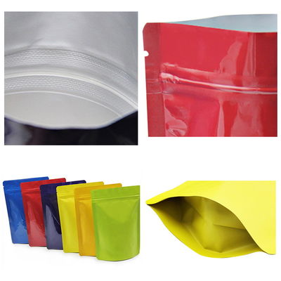 Makanan Berwarna Glossy Stand Up Kantong Kemasan Plastik Dicetak Gravure