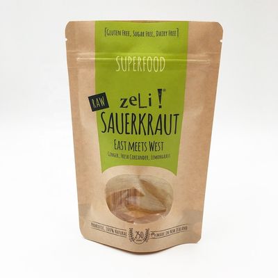 Tas  Kertas Kraft Ramah Lingkungan 12OZ Kantong Kopi Kraft Bawah Datar Dengan Katup