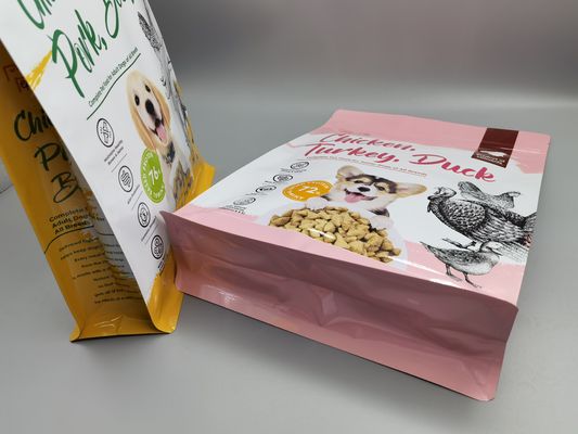 Tas Kantong Kemasan Makanan Mylar Ziplcok yang Dapat Ditutup Kembali Dapat Didaur Ulang Untuk Makanan Hewan