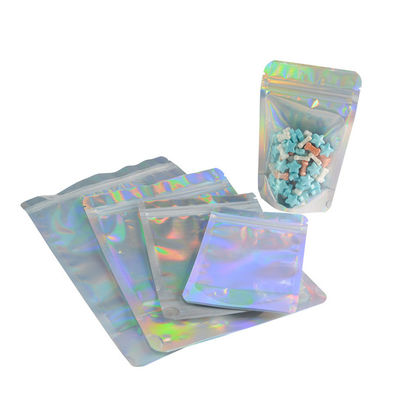 Aluminium Foil Back Zip Lock Stand Up Pouch 20 * 30cm Kemasan Tas Ritsleting Plastik