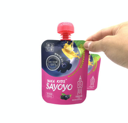 Custom Printing Colorful Juice Liquid Packaging Pouch Bags VMPET Ukuran 200ml