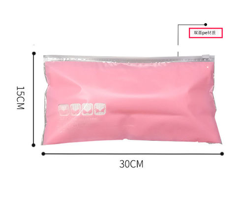 Tas Pakaian Zip Lock ISO9001 Reusable Top Zipper Bags Untuk Pakaian