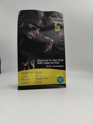 70-200 Mikron Kemasan Paket Makanan Anjing Gusset Sisi Untuk Pelestarian Kesegaran