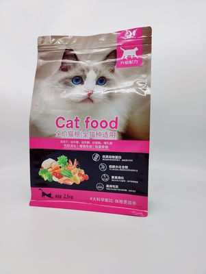 Tas Kemasan Pakan Ternak Finishing Matte 2.5-8 Mil Kemasan Makanan Kucing Tebal