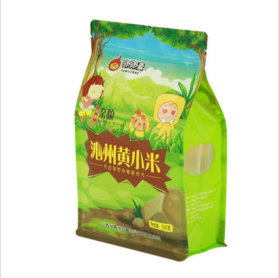 Flat Bottom Stand Up Aluminium Foil Bag pouch Gravure Matte Printed