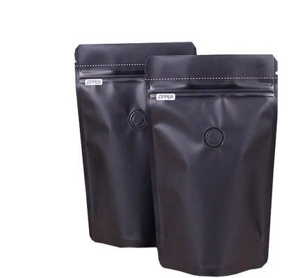 Zipper Lock Self Supporting BOPP Coffee Pouch Packaging Dengan Valve