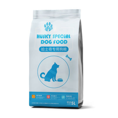 Flat Bottom Side Gusset Plastik Pet Food Packaging Bag Gravure Dicetak 50-200 mikron