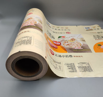 Kustom Frozen Wonton Dicetak Kemasan Film Roll PET MPE Material