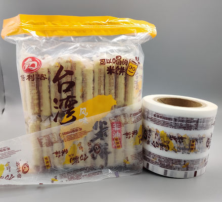 Makanan Dicetak Kemasan Roll MOPP CPP Film Plastik Fleksibel Lebar 112mm