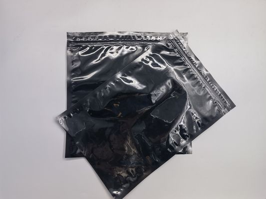 Tas Kemasan Vakum Cetak Kedap Udara 3 Sisi Menampilkan Zip Geser