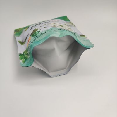 Stand Up 14g Foil Aluminium Pouch Packaging Custom Dicetak Tebal 0.28mm