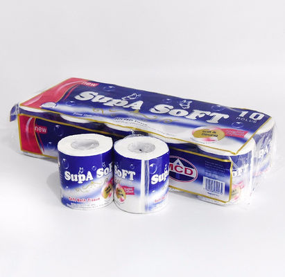 LDPE Bahan kertas toilet roll Tas Kemasan Plastik 60mic 80mic tebal