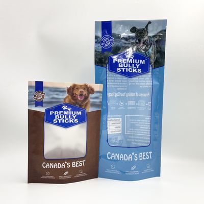 Garvure Printing Stand Up Pet Food Packaging Bag Dengan Zipper Top