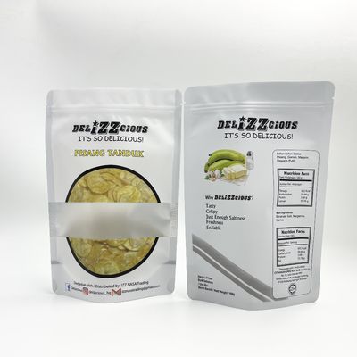 VMPET Banana Chips Aluminium Packaging Pouch 300 Mikron