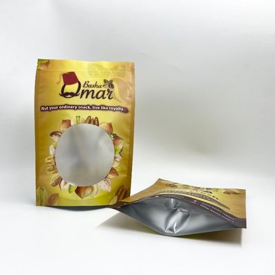 500g Kapasitas Laminated Matt Finish Zipper Coffee Bags With Valve