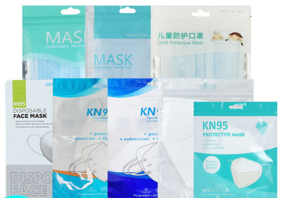 Kustom Bedah Sekali Pakai N95 Masker Wajah Tas Kemasan Plastik 60mic