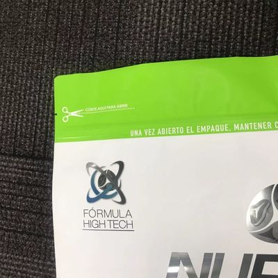 Pencetakan Gravure Berat Besar 20kg Tas Kemasan Makanan Anjing Dengan ritsleting tombol Geser