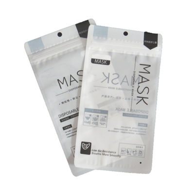 Jelas Masker Wajah Sekali Pakai Kantong Ritsleting Plastik Dapat Digunakan Kembali