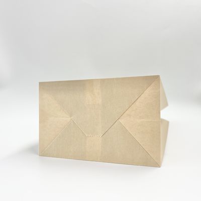 Tas Kemasan Kertas Kraft Biodegradable Pencetakan Gravure Dengan Bagian Bawah Rata