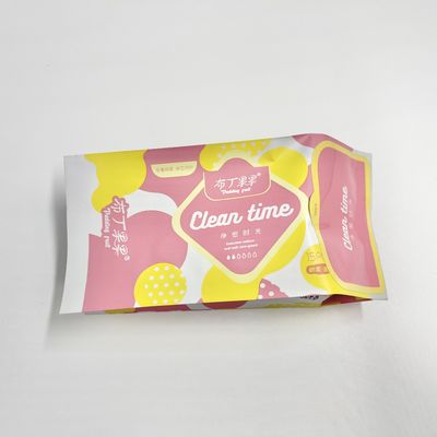 CMYK Printed Lady'S Sanitary Napkin Aluminium Foil Bag Dengan Stiker