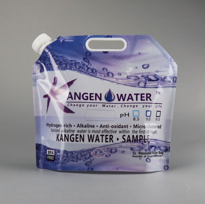 Pencetakan Gravure PET 5L Bear Plastic Liquid Pouches Bau Bukti