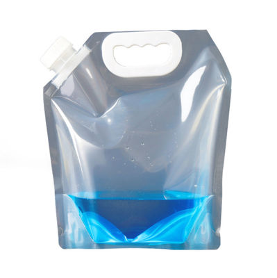 5L Portable Liquid Packaging Pouch Pencetakan Kustom Dengan Pegangan